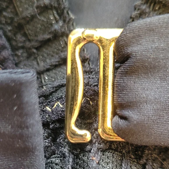 La Blanca Black Swimsuit with Gold Trim - Picture 10 of 13